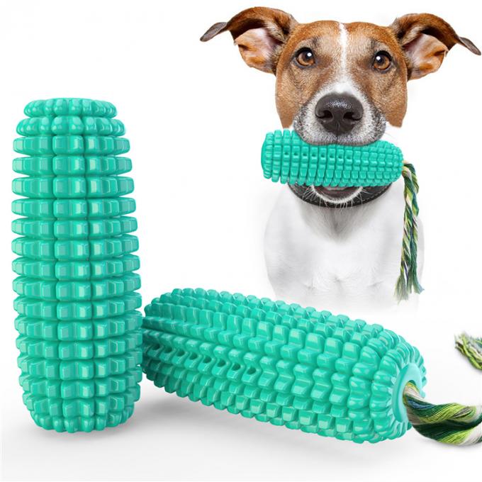 Η οδοντόβουρτσα σκυλιών της Pet μασά το κουτάβι παιχνιδιών μασά τα παιχνίδια καλαμποκιού με το υγιές Tpr υλικό διαλογικό παιχνίδι σχοινιών σκυλιών ανθεκτικό
